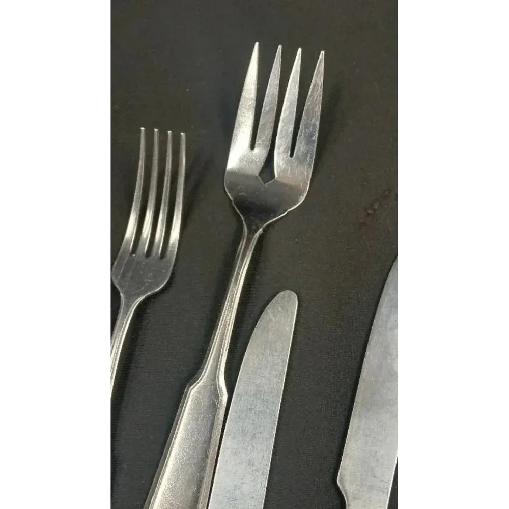 78-Pc Royal Household Stainless 18-0 China Flatware Set Lot Pre-Owned
